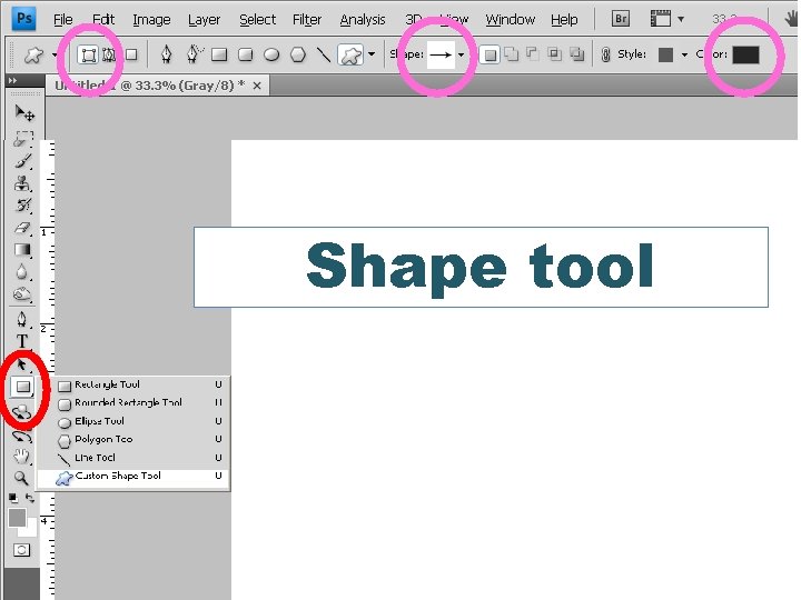 Shape tool 