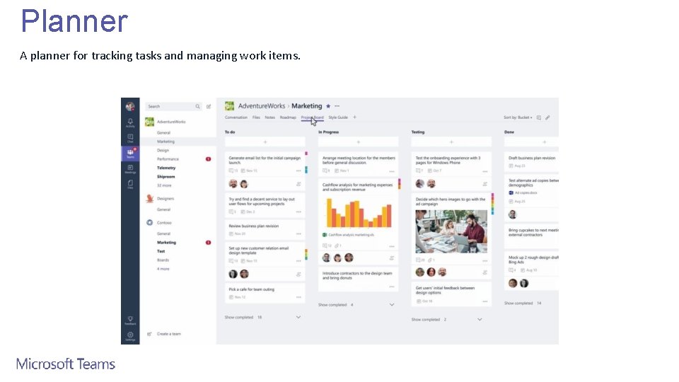 Planner A planner for tracking tasks and managing work items. 