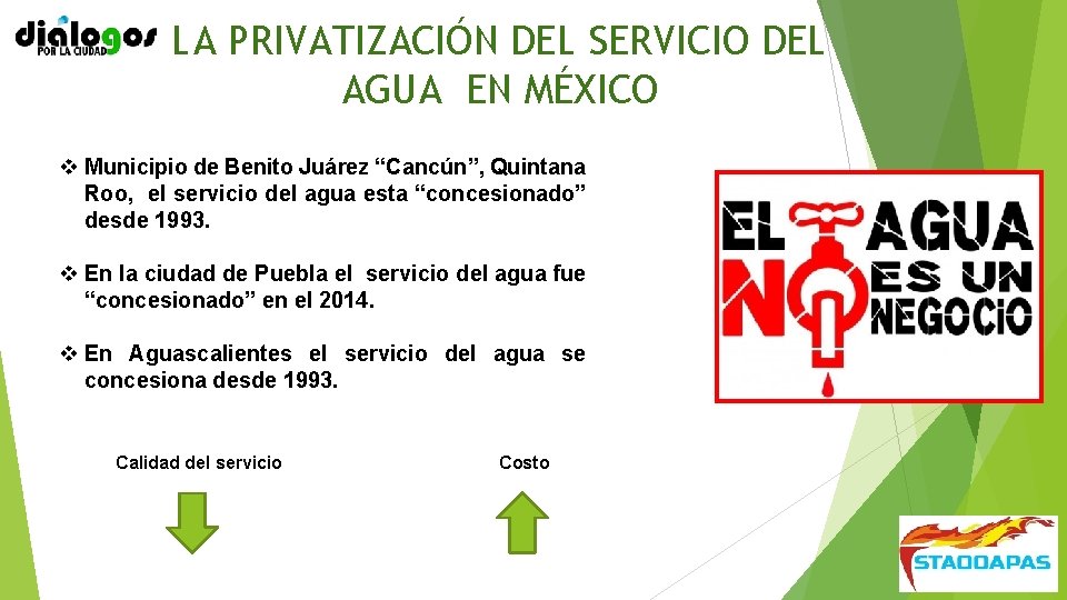LA PRIVATIZACIÓN DEL SERVICIO DEL AGUA EN MÉXICO v Municipio de Benito Juárez “Cancún”,
