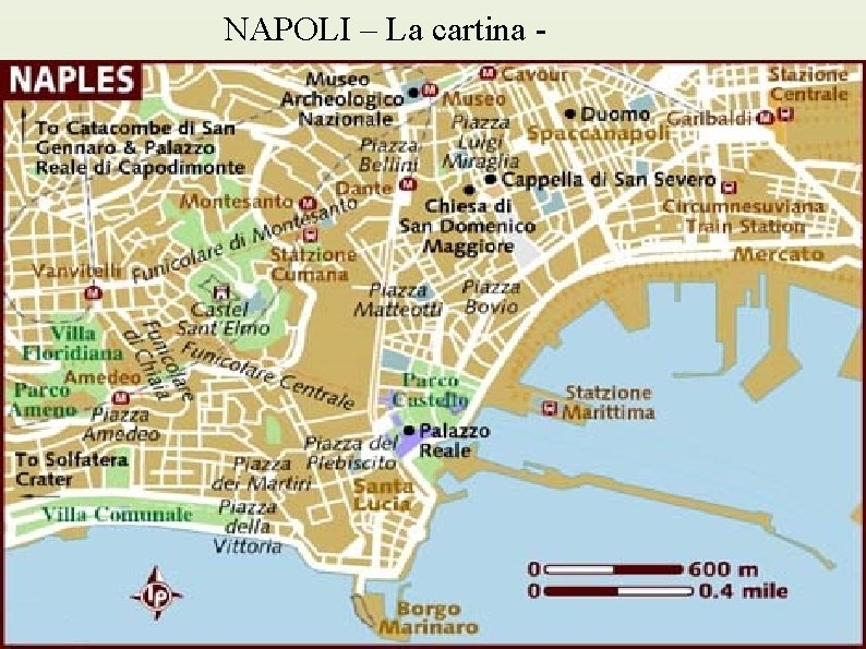 NAPOLI – La cartina - 