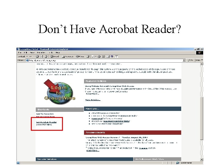 Don’t Have Acrobat Reader? 