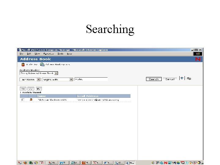 Searching 