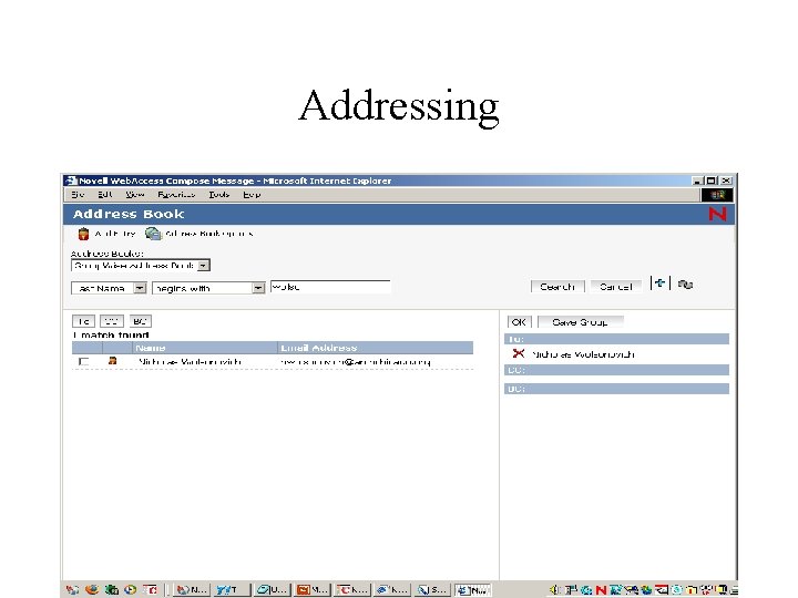 Addressing 