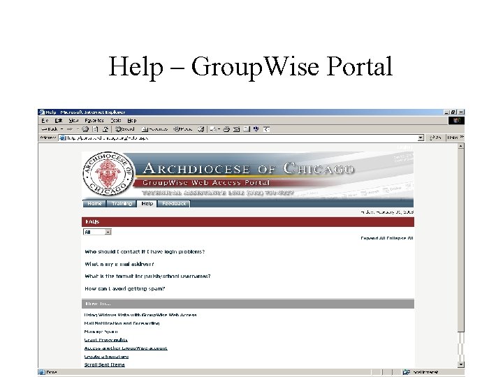 Help – Group. Wise Portal 