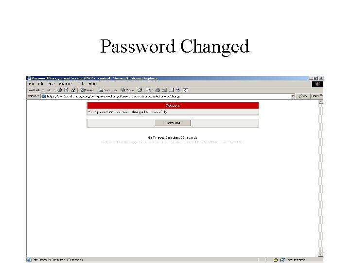 Password Changed 