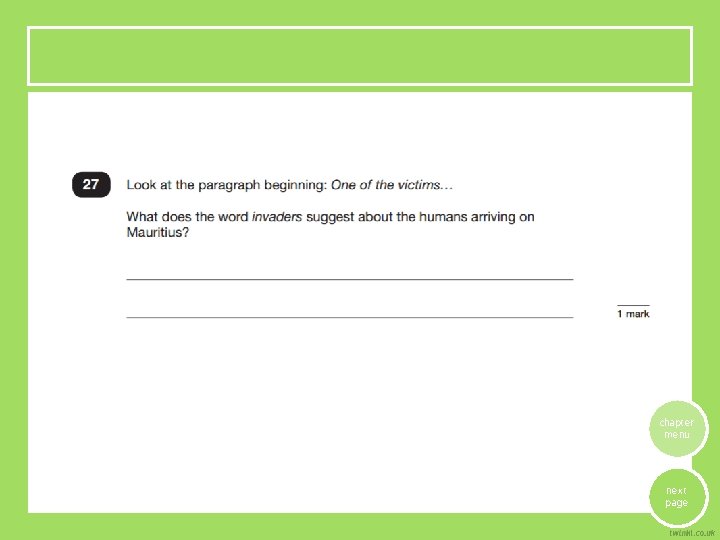 chapter menu next page 