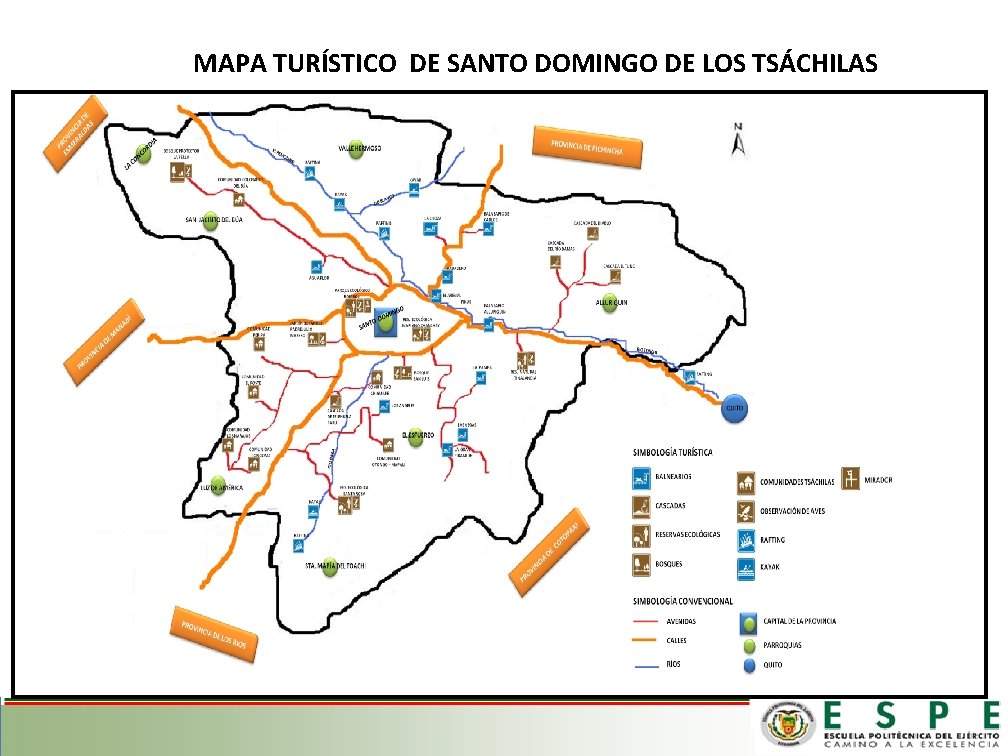 MAPA TURÍSTICO DE SANTO DOMINGO DE LOS TSÁCHILAS 