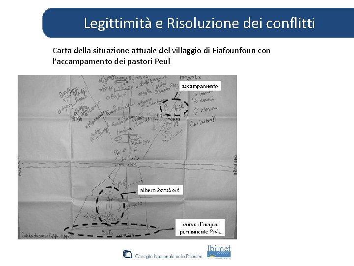 Legittimità e Risoluzione dei conflitti Carta della situazione attuale del villaggio di Fiafoun con