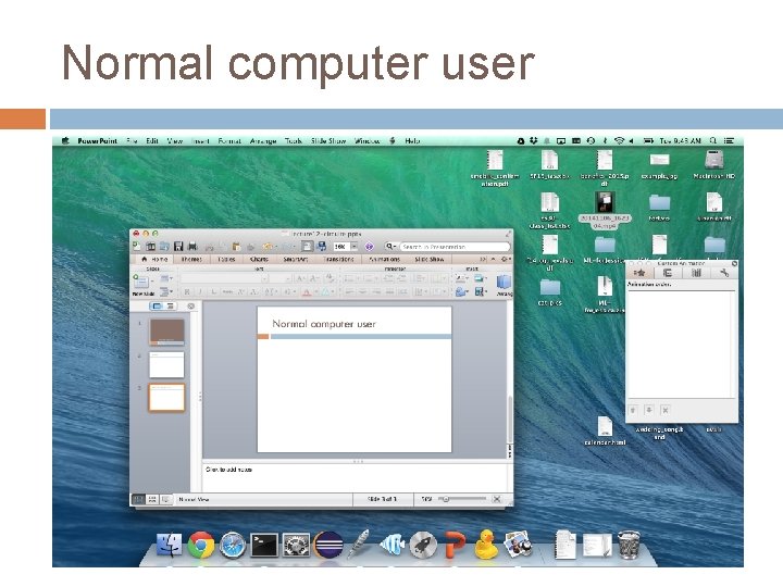 Normal computer user 