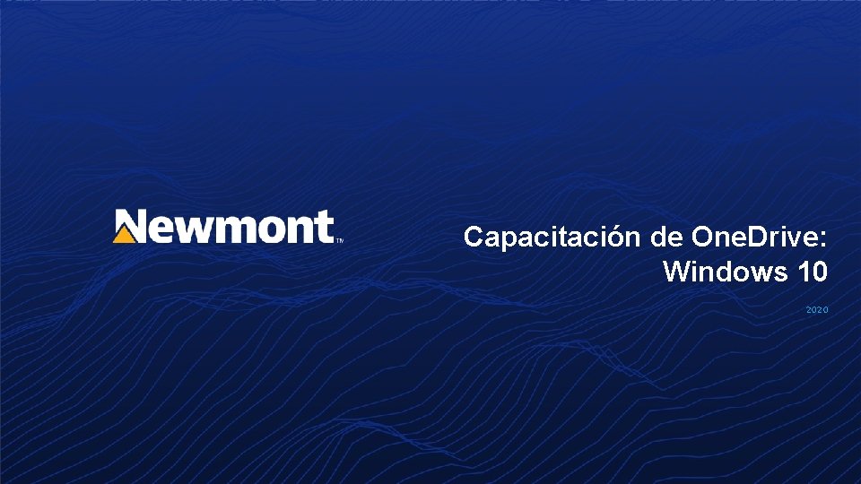 Capacitación de One. Drive: Windows 10 2020 