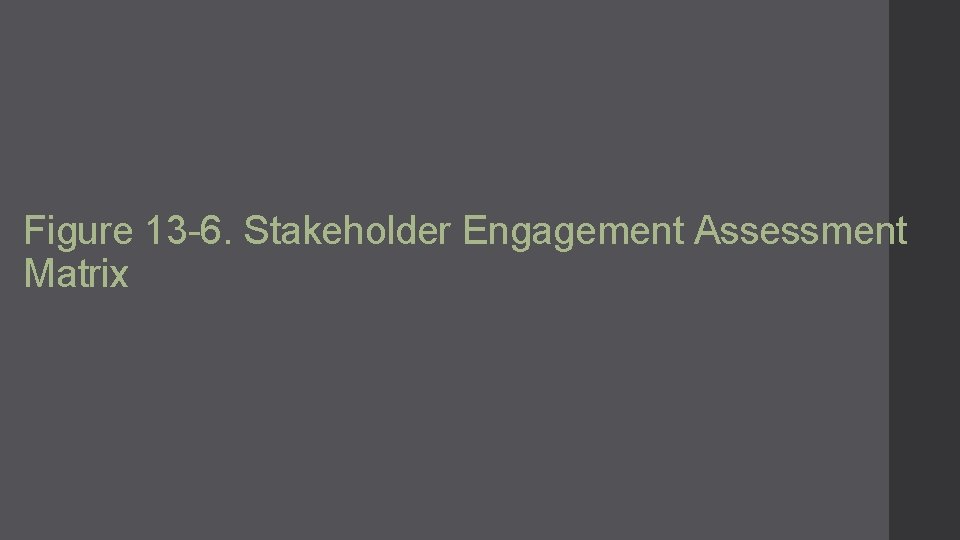 Figure 13 -6. Stakeholder Engagement Assessment Matrix 