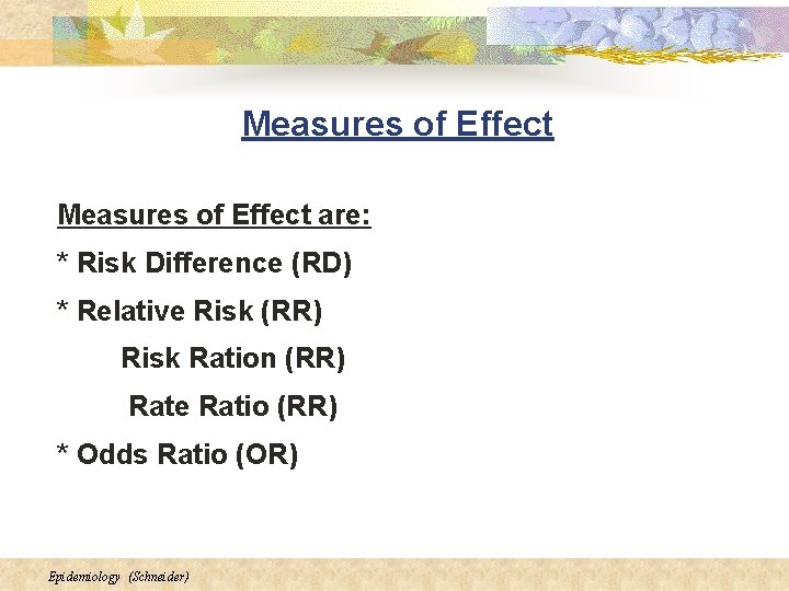 Overview Effect Risk Showing Cause Introduction to Study Design Principles of