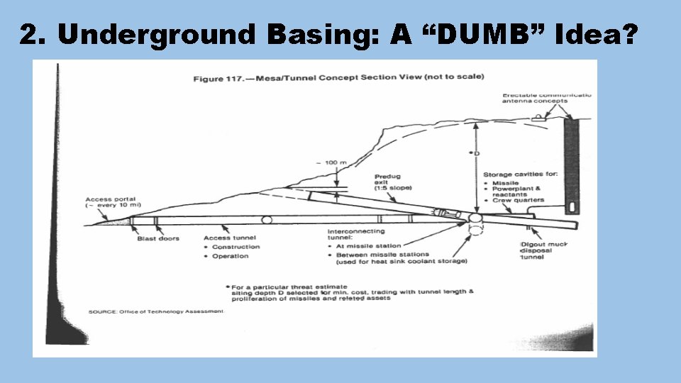 2. Underground Basing: A “DUMB” Idea? 
