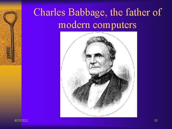 Charles Babbage, the father of modern computers 6/15/2021 10 