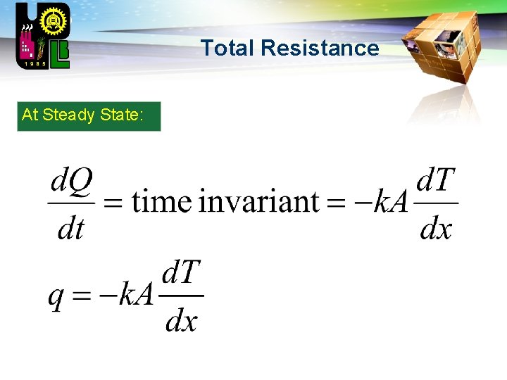 LOGO Total Resistance At Steady State: 