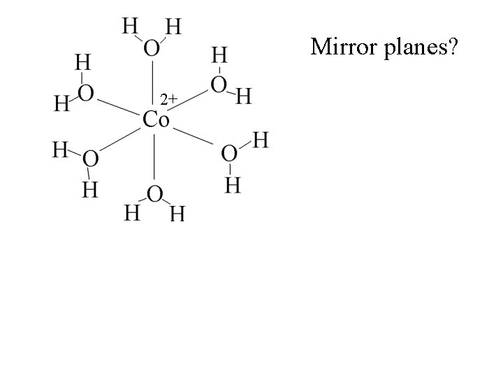 Mirror planes? 2+ 