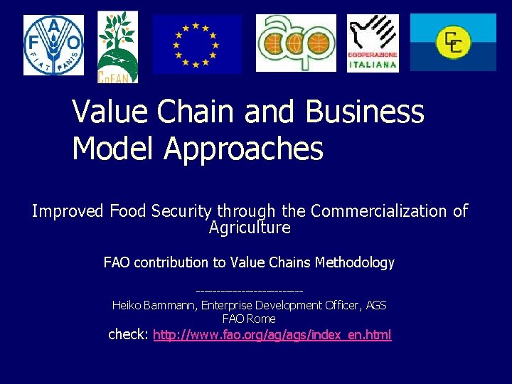 Value Chain and Business Model Approaches Improved Food Security through the Commercialization of Agriculture