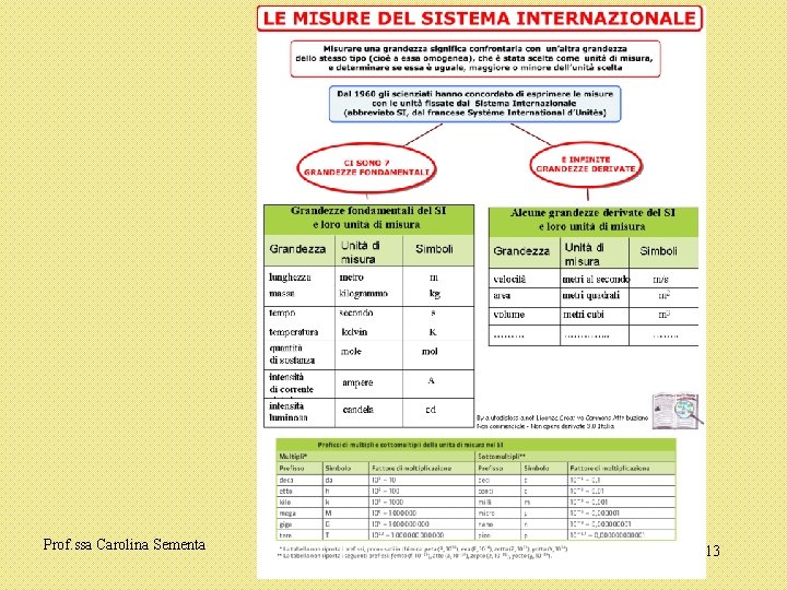 Prof. ssa Carolina Sementa 13 