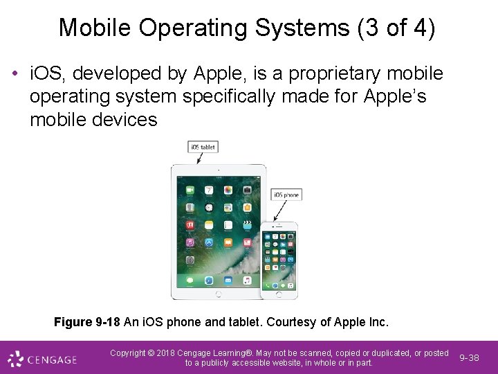 Ios Operating System Devices DISCOVERING COMPUTERS 2018 Digital Technology Data and Devices