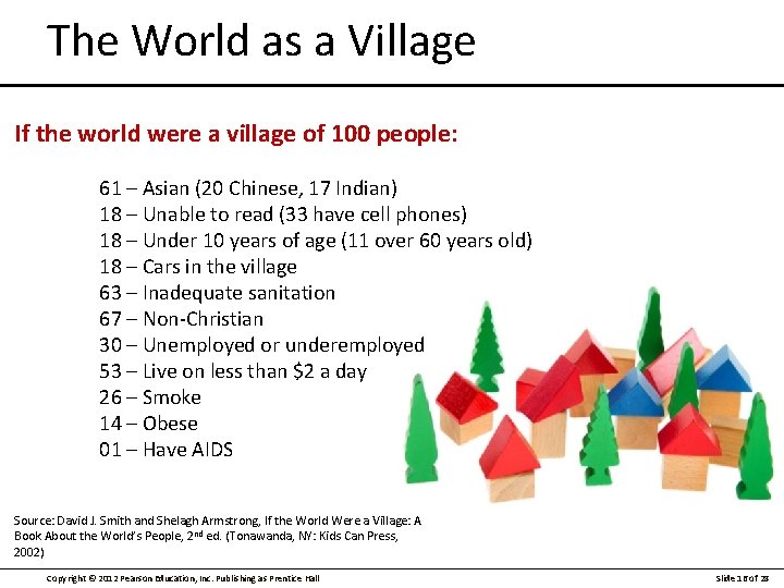 The World as a Village If the world were a village of 100 people: