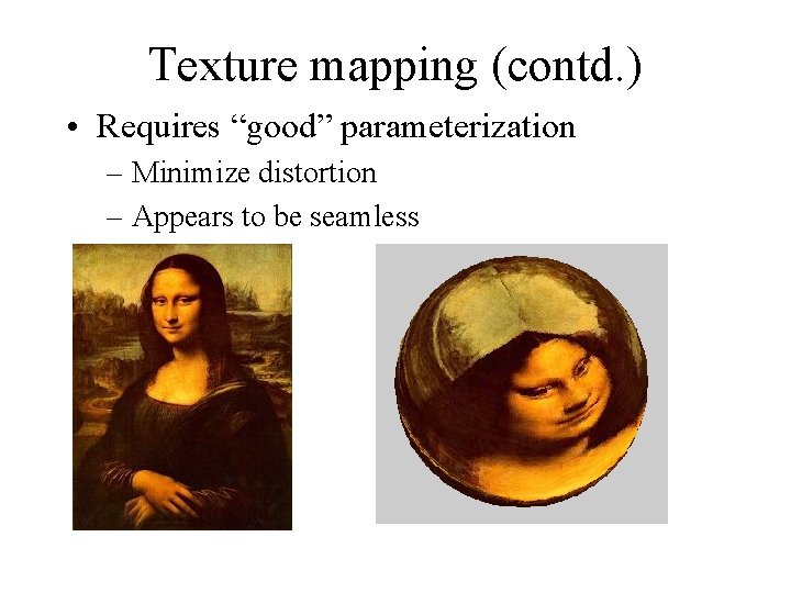 Parameterization Texture Texture Mapping by Model Pelting and Blending Deva
