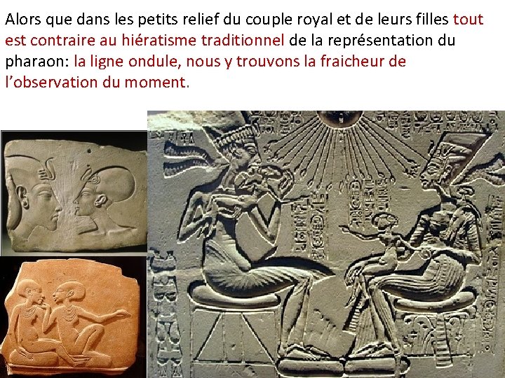 Alors que dans les petits relief du couple royal et de leurs filles tout