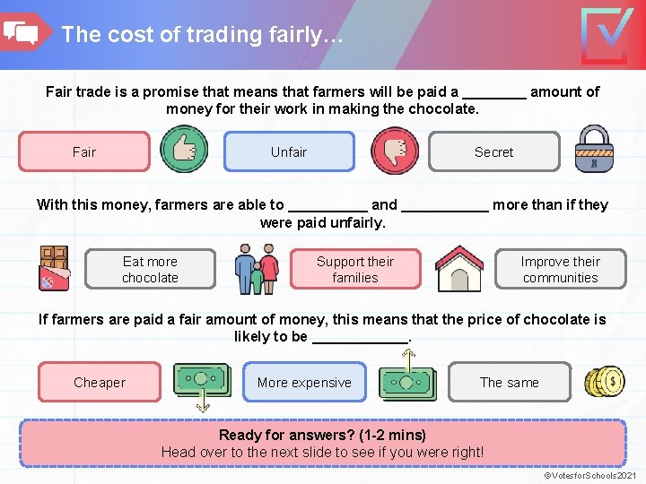 The cost of trading fairly… Fair trade is a promise that means that farmers