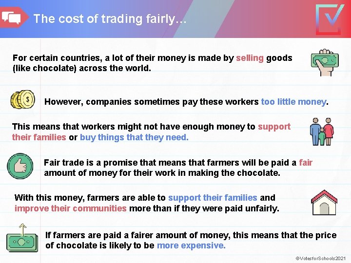 The cost of trading fairly… For certain countries, a lot of their money is