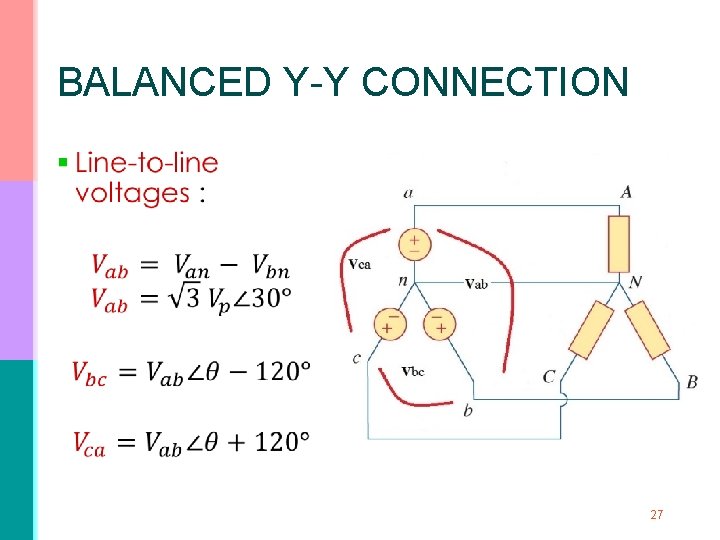 BALANCED Y-Y CONNECTION § 27 