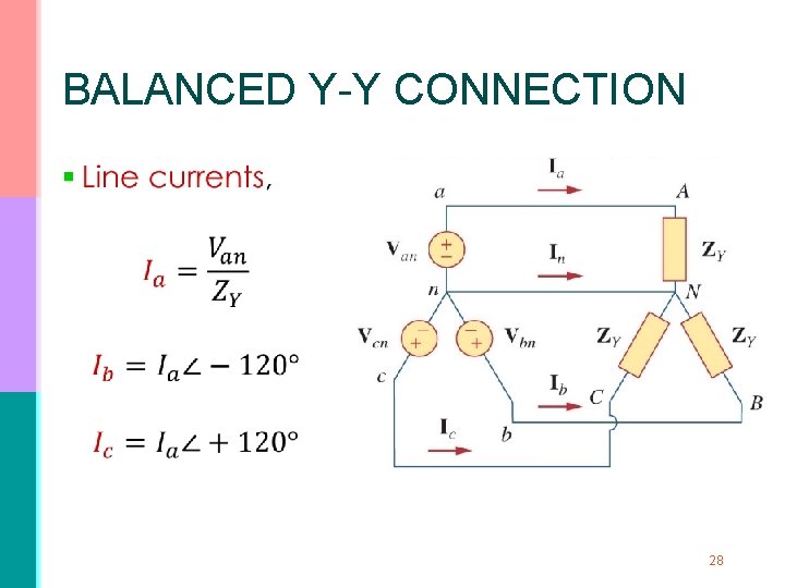 BALANCED Y-Y CONNECTION § 28 