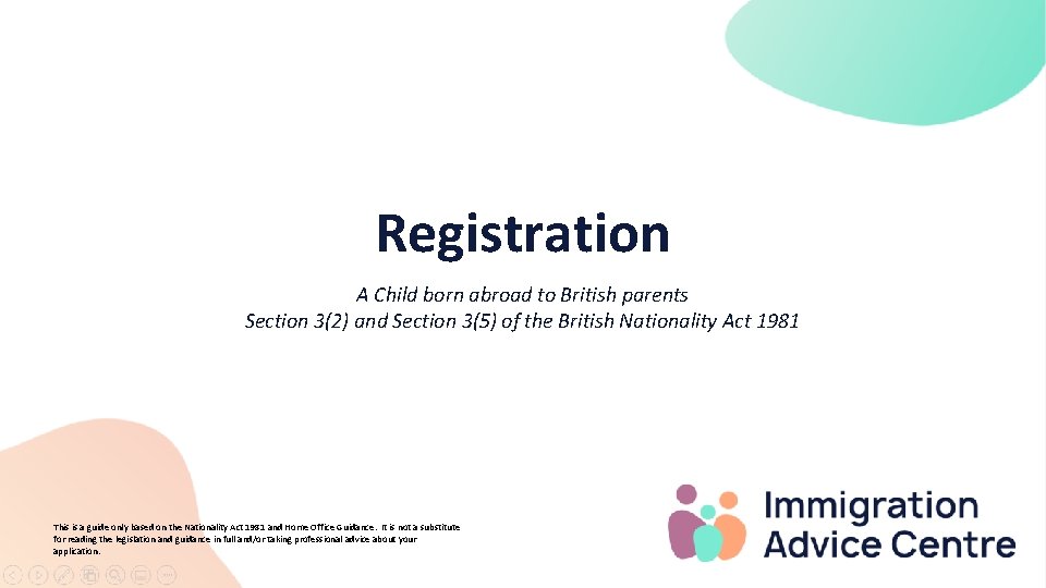 Registration A Child born abroad to British parents