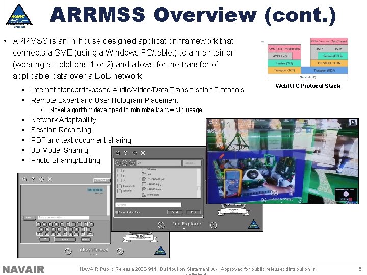ARRMSS Overview (cont. ) • ARRMSS is an in-house designed application framework that connects