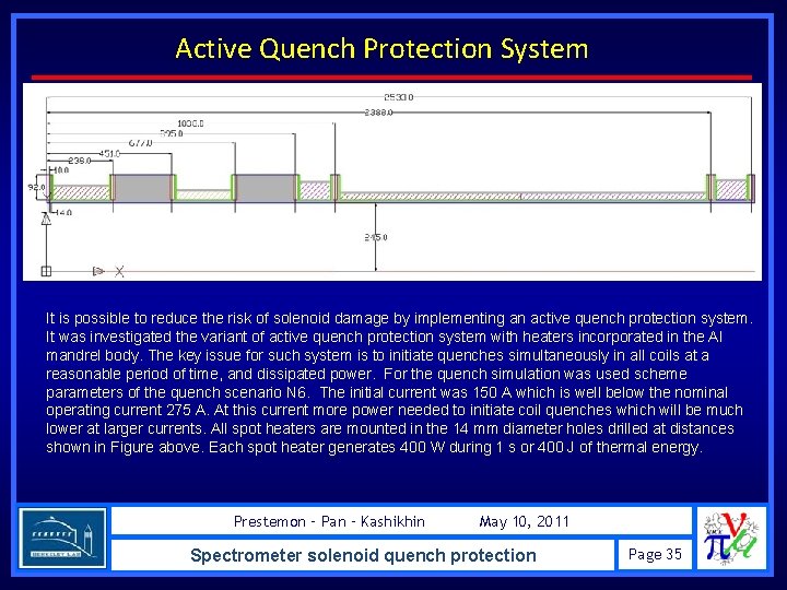 Active Quench Protection System It is possible to reduce the risk of solenoid damage