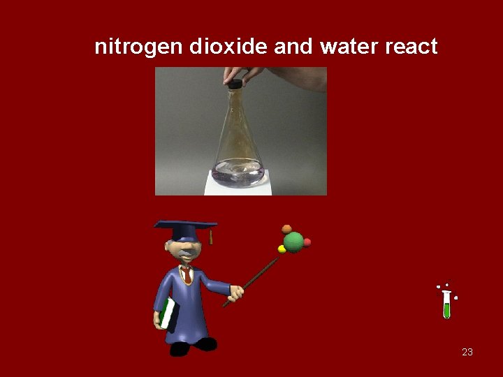 nitrogen dioxide and water react 23 