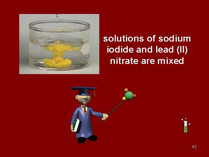 solutions of sodium iodide and lead (II) nitrate are mixed 42 