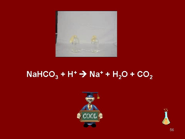 Na. HCO 3 + H+ Na+ + H 2 O + CO 2 56
