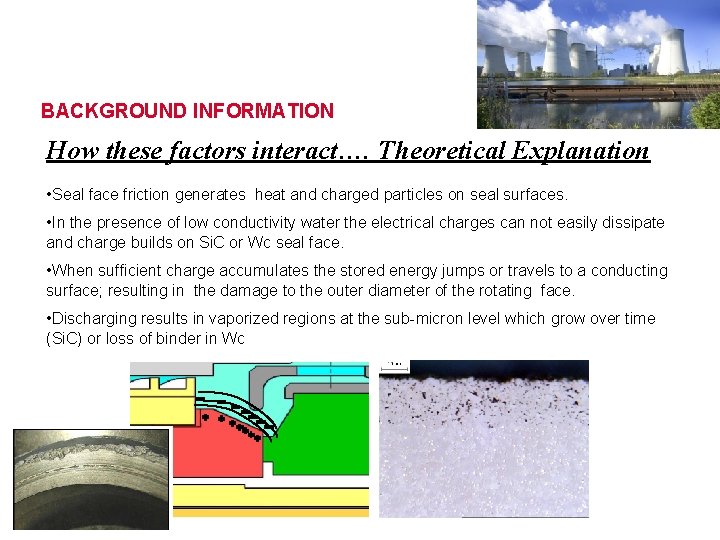 BACKGROUND INFORMATION How these factors interact…. Theoretical Explanation • Seal face friction generates heat