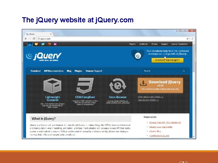 The j. Query website at j. Query. com 