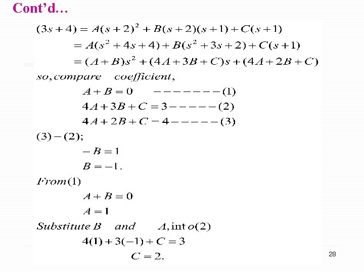 Cont’d… 28 Cont’d… 28