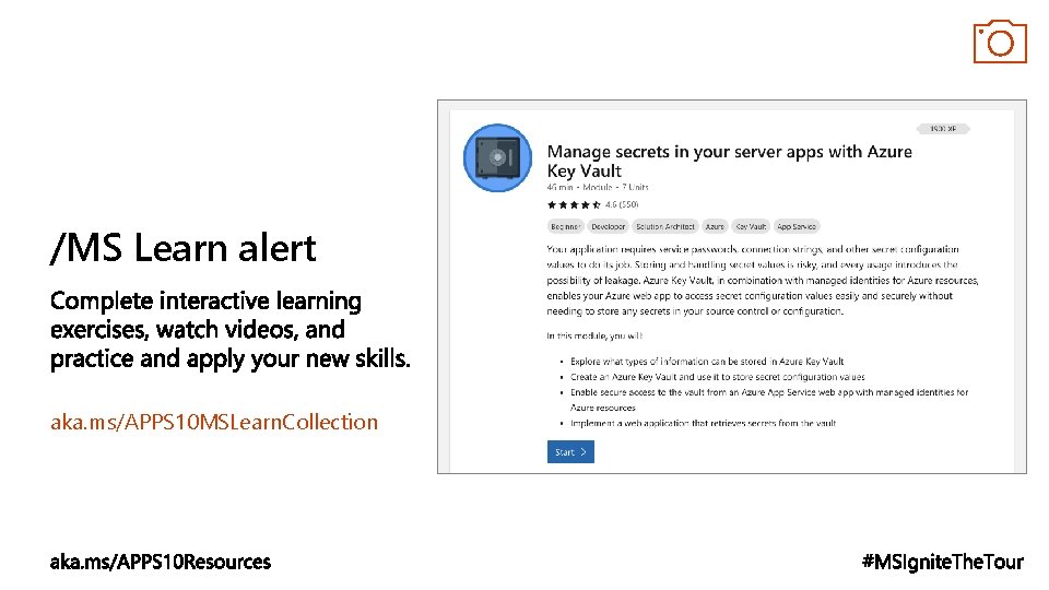 /MS Learn alert aka. ms/APPS 10 MSLearn. Collection 