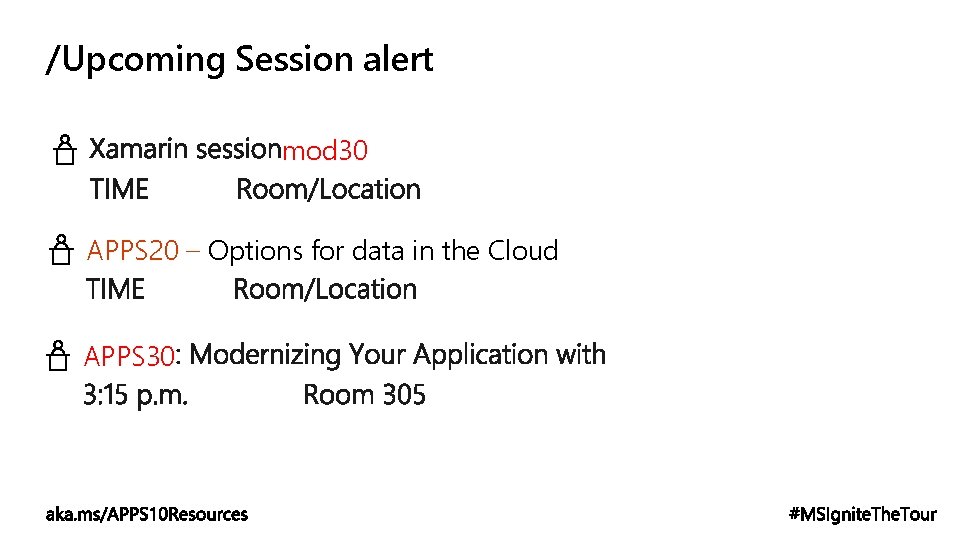 /Upcoming Session alert mod 30 APPS 20 – Options for data in the Cloud