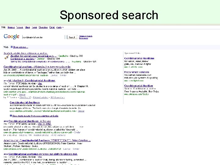 Sponsored search 