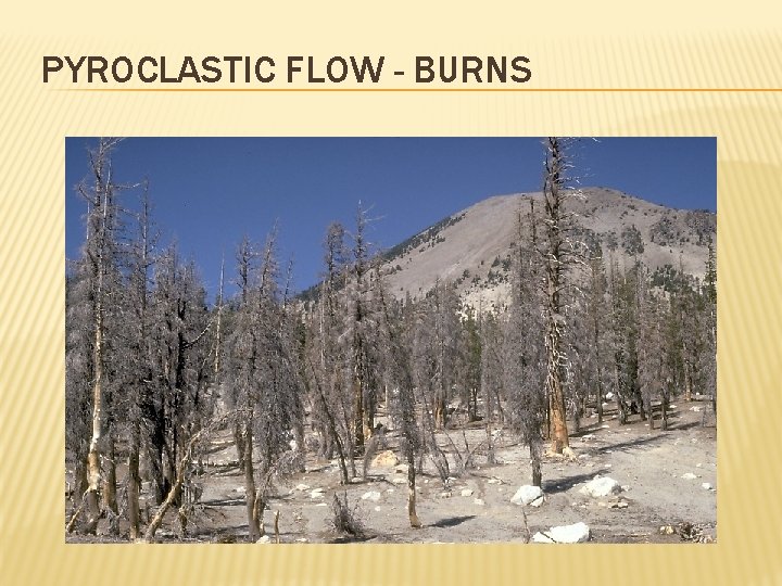PYROCLASTIC FLOW - BURNS 