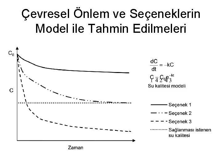 Çevresel Önlem ve Seçeneklerin Model ile Tahmin Edilmeleri 