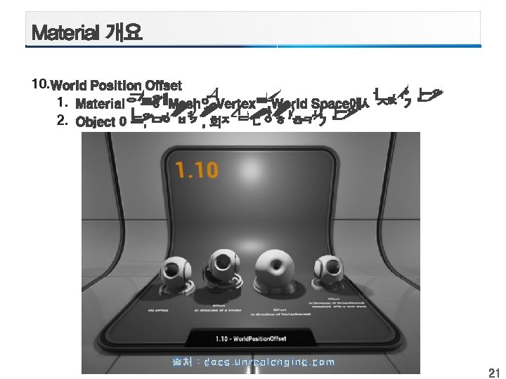 10. 1. 2. 출처 : docs. unrealengine. com 