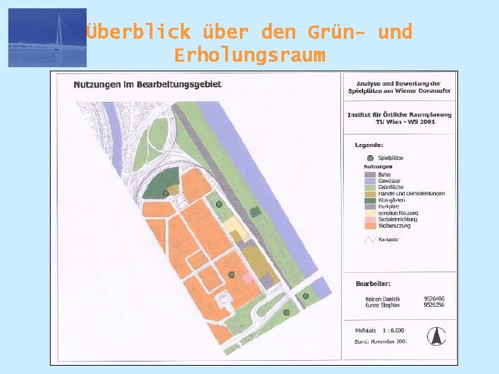 Überblick über den Grün- und Erholungsraum 