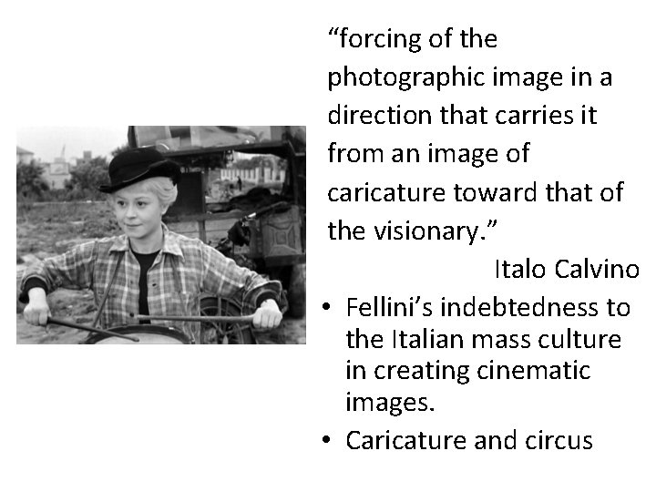 “forcing of the photographic image in a direction that carries it from an image