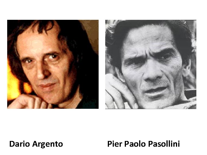 Dario Argento Pier Paolo Pasollini 