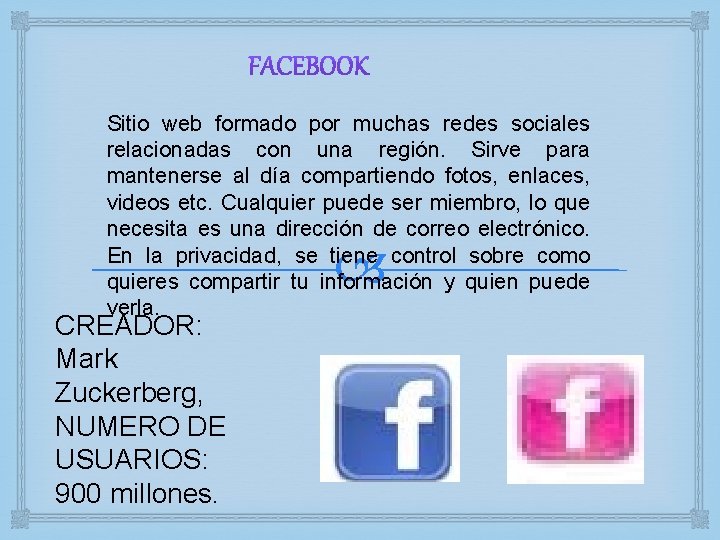 Sitio web formado por muchas redes sociales relacionadas con una región. Sirve para mantenerse