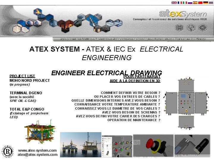ATEX SYSTEM - ATEX & IEC Ex ELECTRICAL ENGINEERING PROJECT LIST MOHO NORD PROJECT